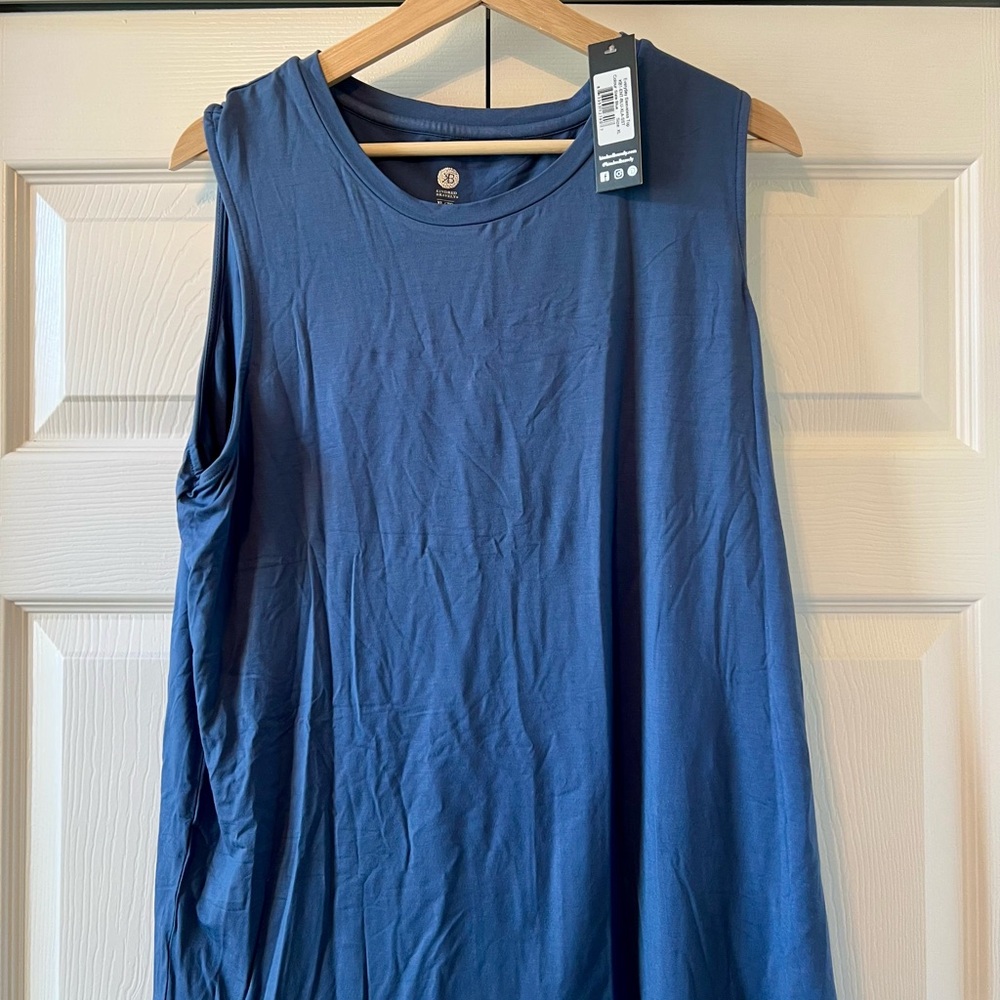 Kindred Bravely Blue Sleeveless Nursing Top